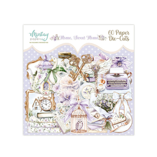 PAPER DIE-CUTS - HOME, SWEET HOME, 60 PCS