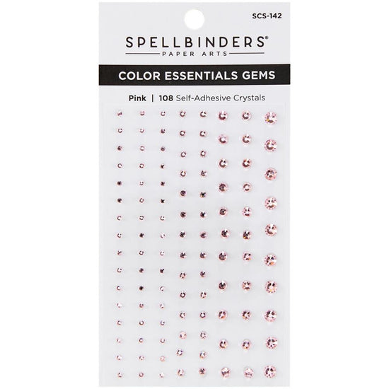 Spellbinders Color Essentials Gems 108/Pkg Pink Mix