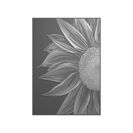 Stamps By Me High Definition 3D Embossing Folder 5"X7" Wild Sunflowers