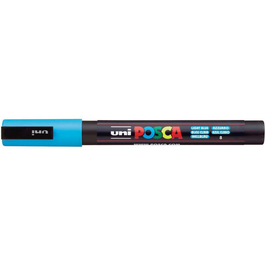 POSCA 3M Fine Bullet Tip Pen Light Blue
