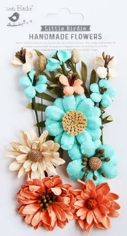 Little Birdie Heleen Paper Flowers 12/Pkg Sun & Rain
