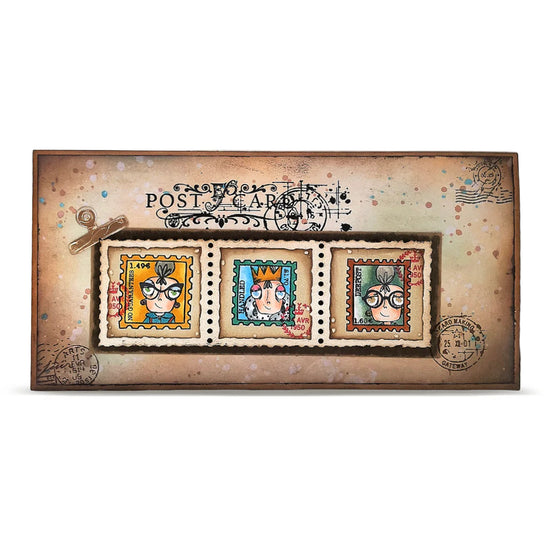 AALL and Create - A7 - Stamp Sets - Miss Dee First Class