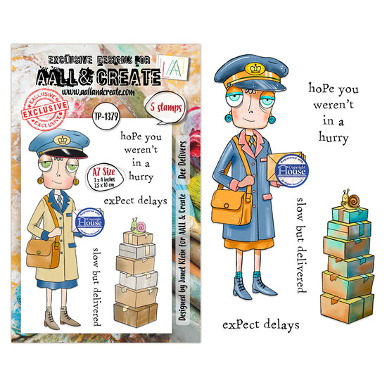 AALL and Create - A7 - Stamp Sets - Dee Delivers
