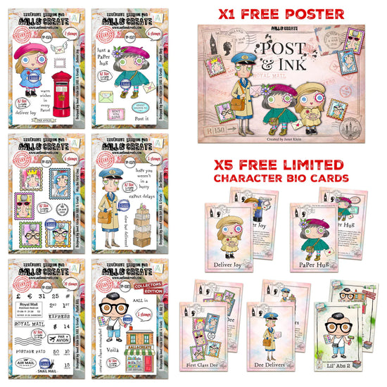 AALL and Create - Janet Klein Post & Ink Stamp Bundle