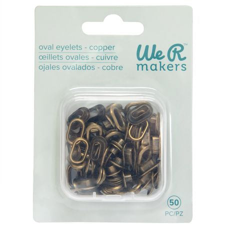 We R Crop-A-Dile Oval Eyelets Copper (50 pcs)