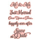 Spellbinders CLASSIC MOUSE WEDDING SENTIMENTS PRESS + FOIL PLATE & DIE SET