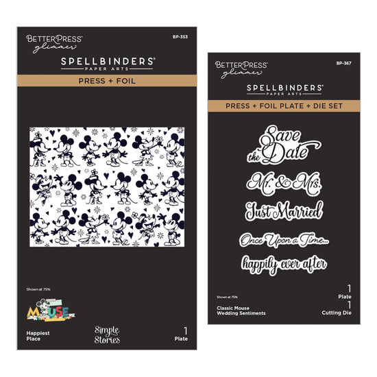 Spellbinders CLASSIC MOUSE WEDDING BETTERPRESS BUNDLE