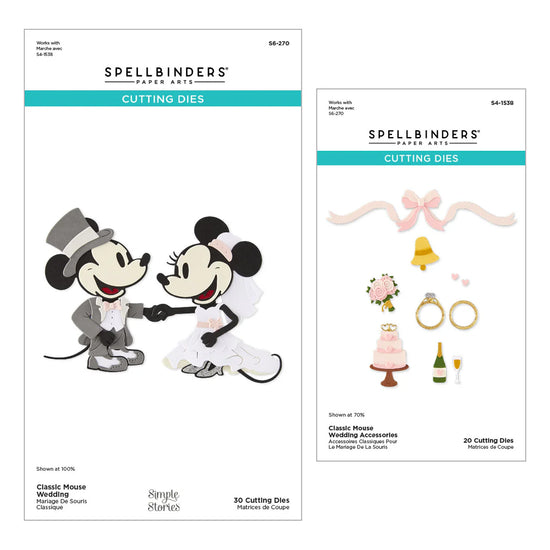 Spellbinders CLASSIC MOUSE WEDDING DIE BUNDLE