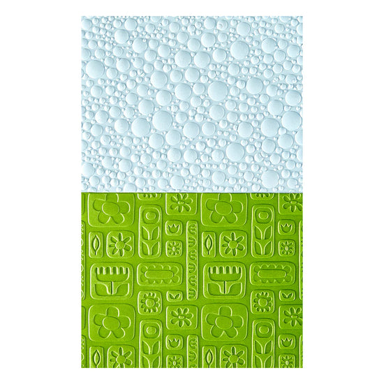 Spellbinders SUDS & BUDS 3D EMBOSSING FOLDER