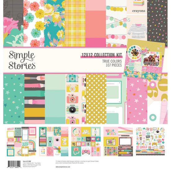 Simple Stories Collection Kit 12"X12" True Colors