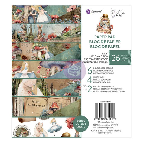 Prima RETURN TO WONDERLAND COLLECTION 6×6 PAPER PAD