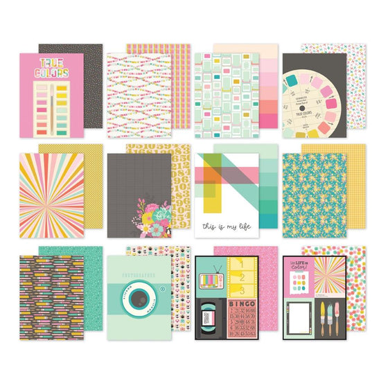 Simple Stories Double-Sided Paper Pad 6"X8" 24/Pkg True Colors