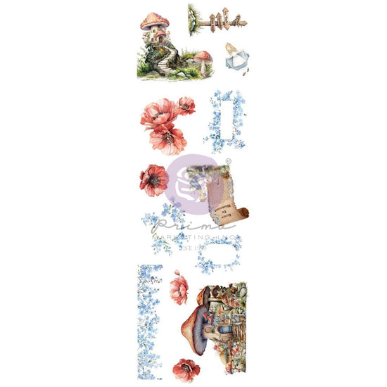 Prima RETURN TO WONDERLAND COLLECTION STICKER ROLL – 1 ROLL, 2 METERS (13 DESIGNS)