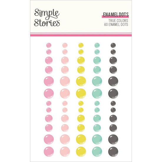 True Colors Enamel Dots Embellishments