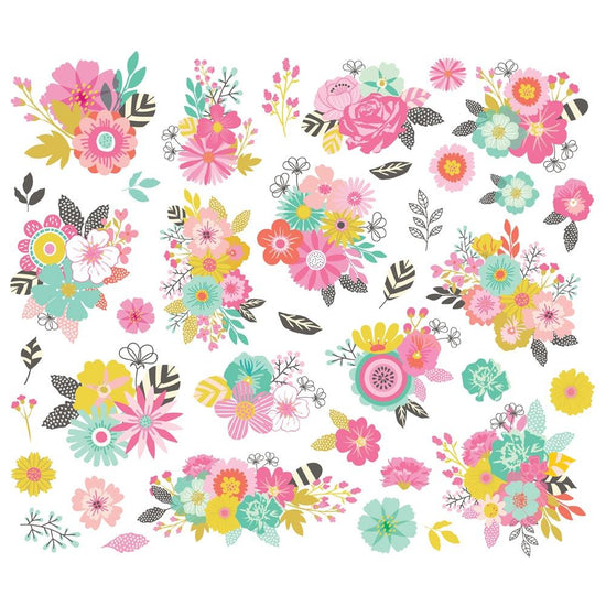 True Colors Bits & Pieces Die-Cuts 37/Pkg Floral