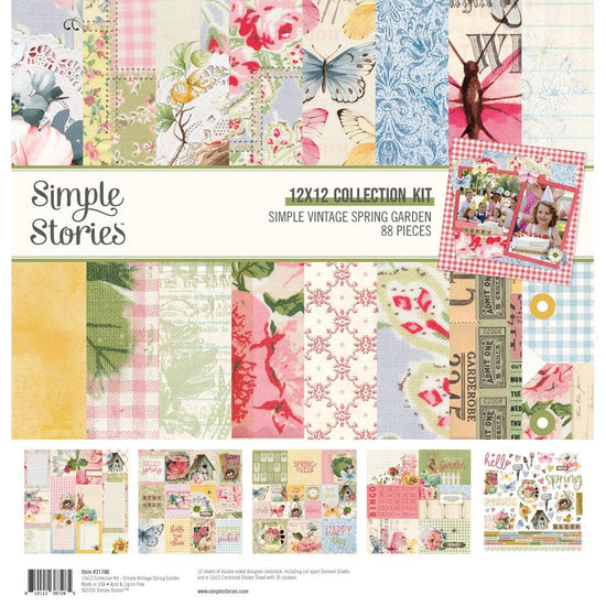 Simple Stories Collection Kit 12"X12" Simple Vintage Spring Garden
