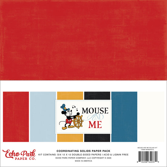 Echo Park Mouse And Me Solids Kit