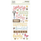 Simple Vintage Spring Garden Foam Stickers 60/Pkg