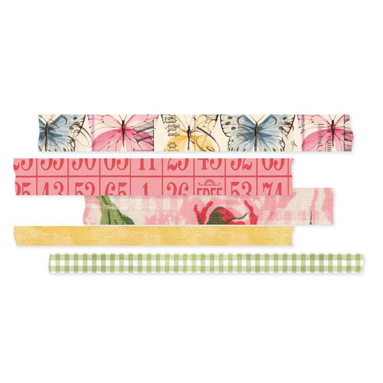 Simple Vintage Spring Garden Washi Tape 5/Pkg