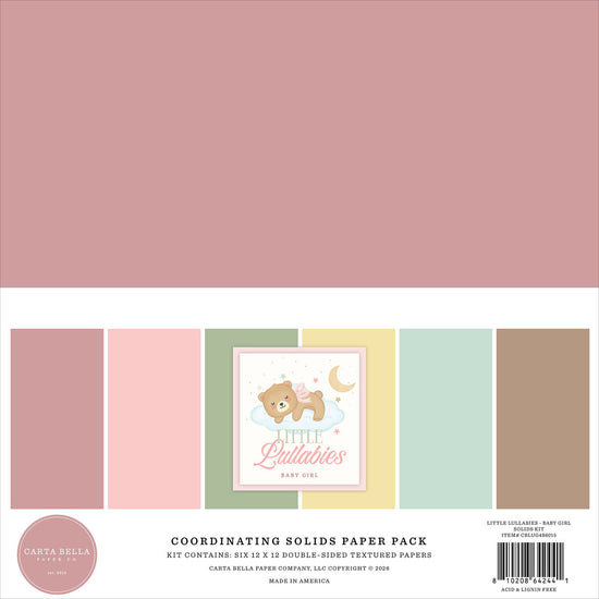 Echo Park Little Lullabies - Baby Girl Solids Kit