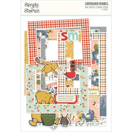 Say Cheese Classic Pooh Chipboard Frames 6/Pkg