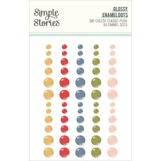 Say Cheese Classic Pooh - Glossy Enamel Dots 60/Pkg