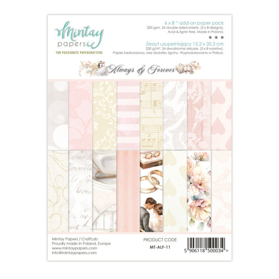 6 X 8 ADD-ON PAPER PAD - ALWAYS & FOREVER