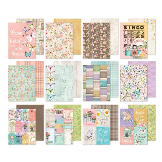 Simple Stories Double-Sided Paper Pad 6"X8" 24/Pkg Simple Vintage Flower Shoppe