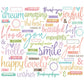 Simple Vintage Flower Shoppe Bits & Pieces 66/Pkg Sentiment