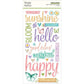 Simple Vintage Flower Shoppe Foam Stickers 67/Pkg