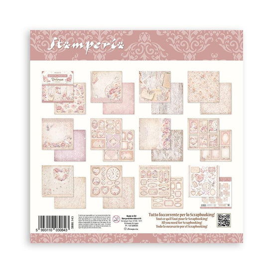 Stamperia Double-Sided Paper Pad 12"X12" 10/Pkg Romance Forever, 10 Designs/1 Each