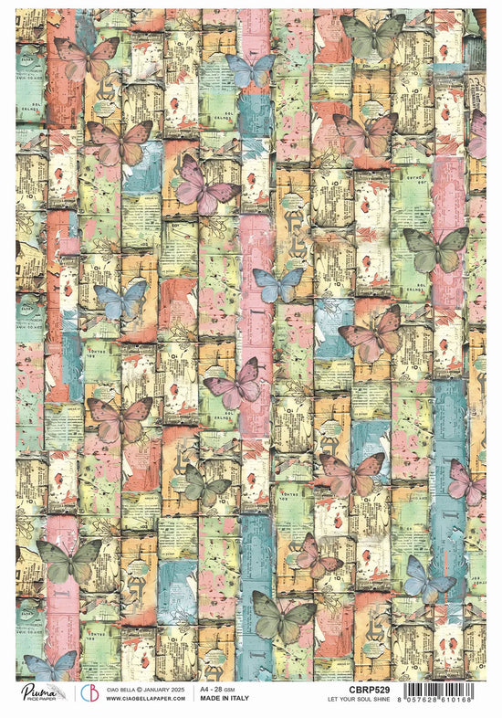 Ciao Bella Majestic Dream Rice Paper A4 Let your soul shine