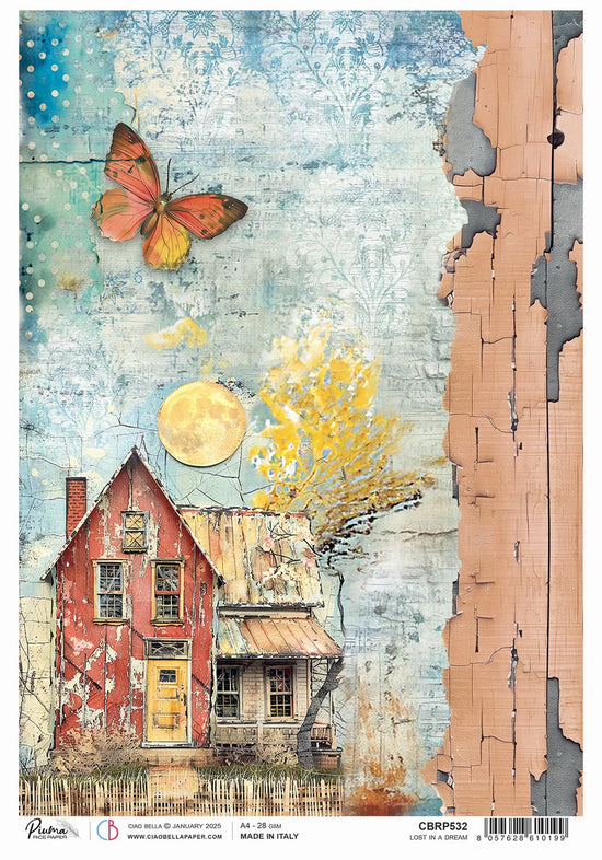 Ciao Bella Majestic Dream Rice Paper A4 Lost in a Dream