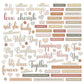 49 And Market Chipboard Set Words, One Perfect Day