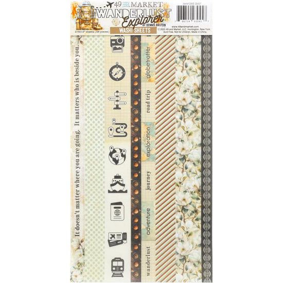 49 And Market Washi Tape Sheets Wanderlust Explorer