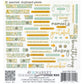49 And Market Chipboard Set Words, Wanderlust Explorer