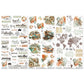 49 And Market Rub-On Transfer Set 6"X12" Wanderlust Explorer