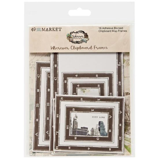 49 And Market Chipboard Set Map Frames Wherever