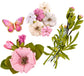 Little Birdie Handmade Sierra Flowers 15/Pkg Vintage Pink
