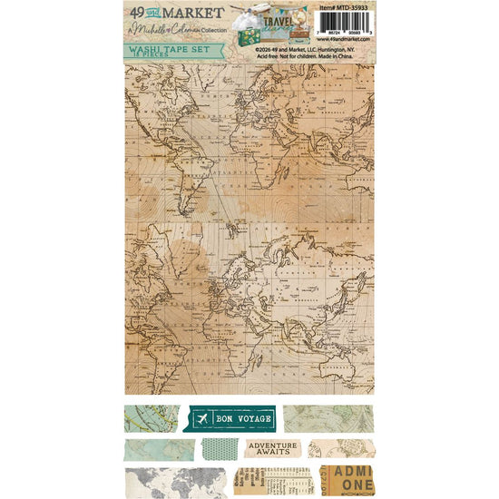 49 and Market Washi Tape Sheets Travel Diaries