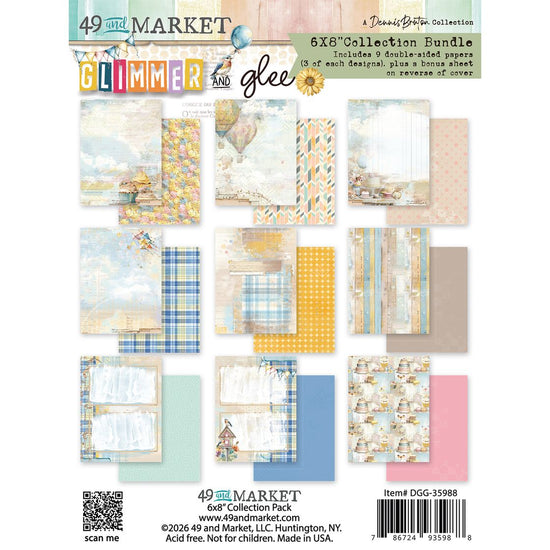 49 and Market Collection Pack 6"X8" Glimmer and Glee