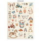 Stamperia Junk Journal Stickers, Cut-Outs, Backgrounds Baby