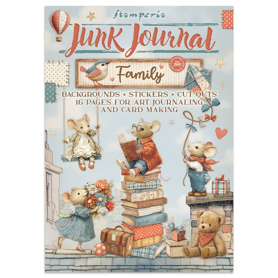 Stamperia Junk Journal Stickers, Cut-Outs, Backgrounds Family