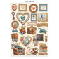 Stamperia Junk Journal Stickers, Cut-Outs, Backgrounds Family