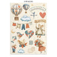 Stamperia Junk Journal Stickers, Cut-Outs, Backgrounds Family