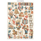 Stamperia Junk Journal Stickers, Cut-Outs, Backgrounds Family