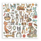 Stamperia Scrapbooking Pad 12"X12" 10/Pkg Furry Friends