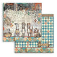 Stamperia Scrapbooking Pad 12"X12" 10/Pkg Furry Friends
