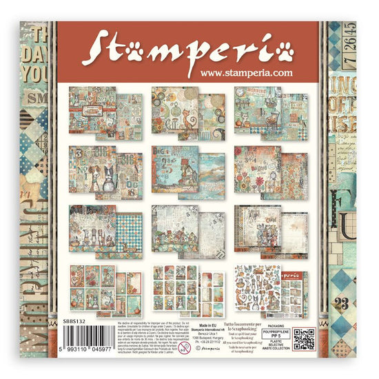 Stamperia Scrapbooking Pad 8"X8" 10/Pkg Furry Friends