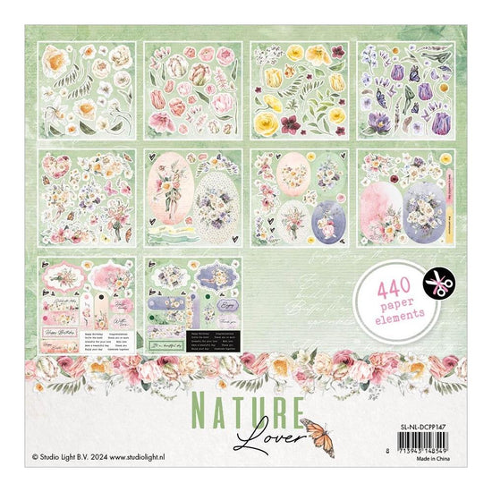 Studio Light Nature Lover Die-Cut Paper Pad 6"X6" 20/Pkg Nr. 147